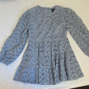 Bardot Kids Lace Dress in Soft Blue